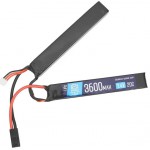 Аккумулятор LiPo 7.4V 3600mAh 20C нунчаки (BlueMAX) (Mini Tamiya) 2 x (16 x 20.5 x 128mm)